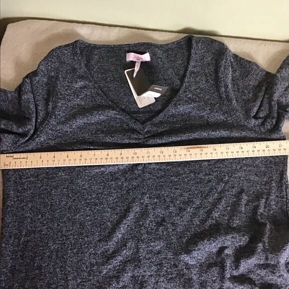 Millers Woman Gray long Sleeve Casual Midi  V-Neck Tunic Dress Sz. 16 NWT - Picture 6 of 8